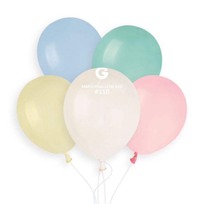 Latexballon 13 cm Marshmallow sortiert #110 | 50 Stück