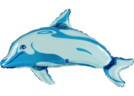 Folienballon Lose - Delfin Blau | 34" Non-Metallic