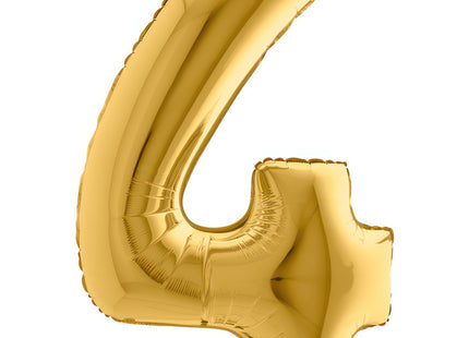 Riesenzahl Folienballon 40"/102cm | Gold #4