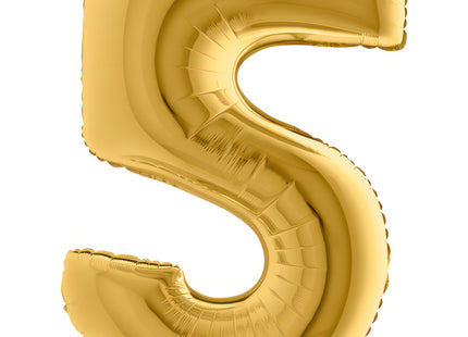 Riesenzahl Folienballon 40"/102cm | Gold #5