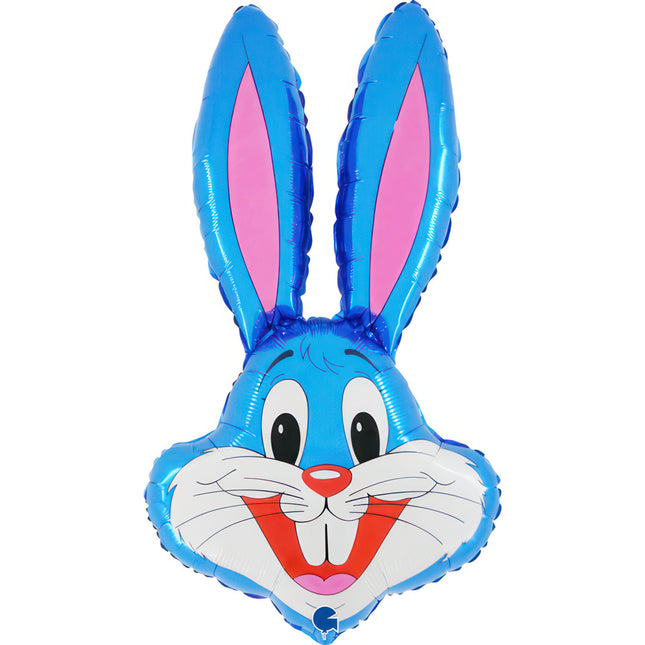 Folienballon Lose - Hase lange Ohren Blau | 34"