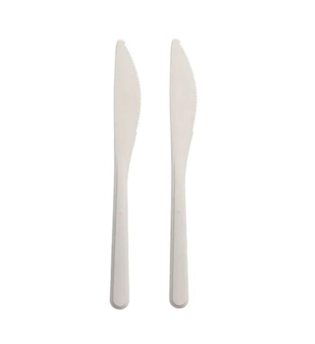 Mehrweg Messer 18,5cm | 50 Stk. - Weiß