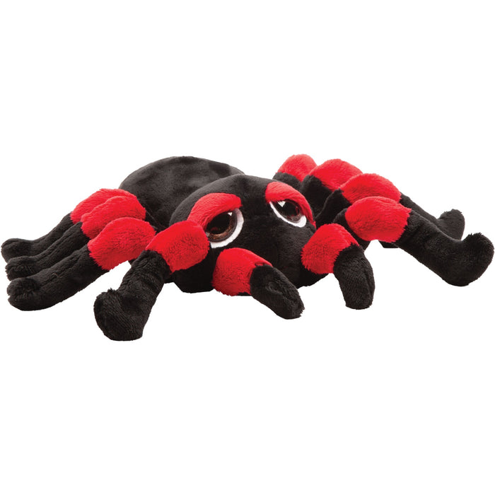 Stofftier Spinne Nico Schwarz/Rot M
