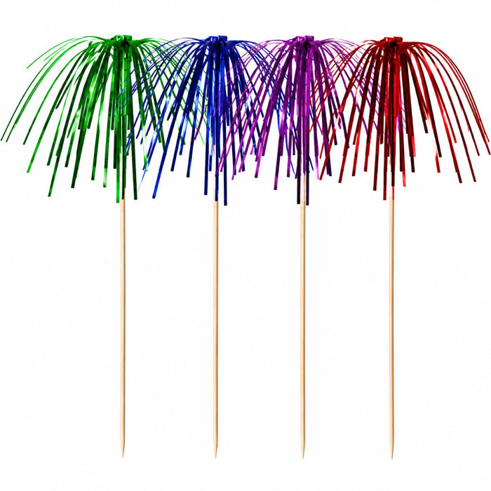 Partypicker "Feuerwerk" | 15,5 cm/100Stk.