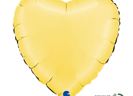 ABC18 Uni Herz 46 cm ø | Satin Banana Yellow