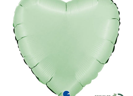 ABC18 Uni Herz 46 cm ø | Satin Glazed Mint