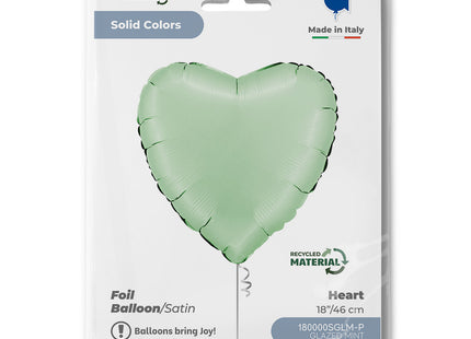 ABC18 Uni Herz 46 cm ø | Satin Glazed Mint