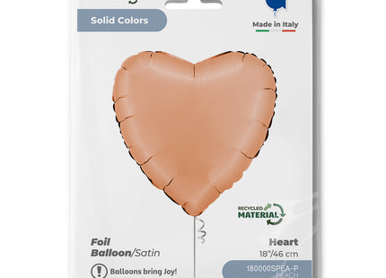 ABC18 Uni Herz 46 cm ø | Satin Peach