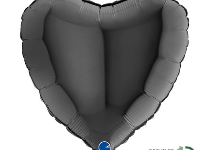 ABC18 Uni Herz 46 cm Schwarz