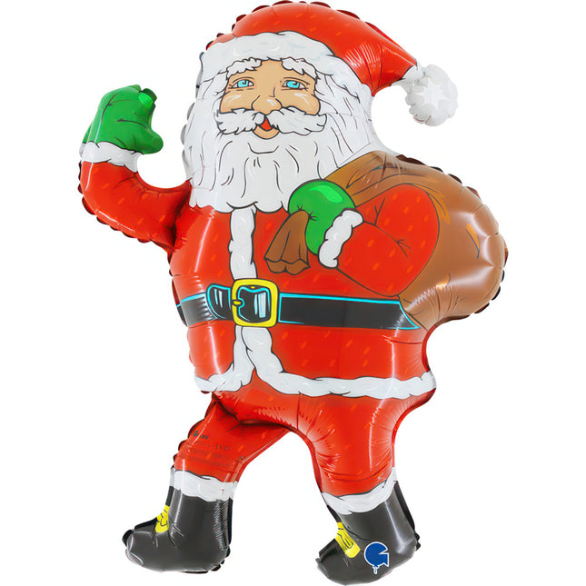 Folienballon Lose - Walking Santa | HFE 28"