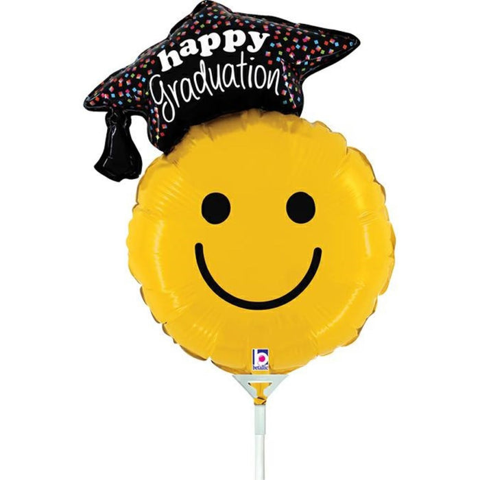 14" Miniloon "Smiley Happy Graduation" (unverpackt)