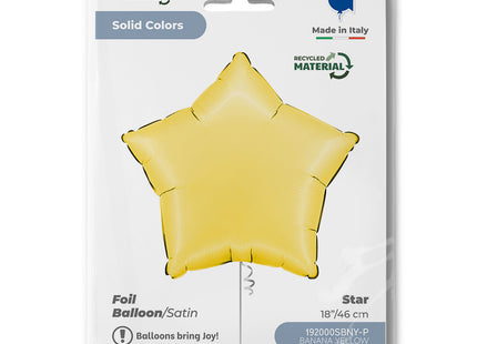 ABC18 Uni Stern 46 cm ø | Satin Banana Yellow