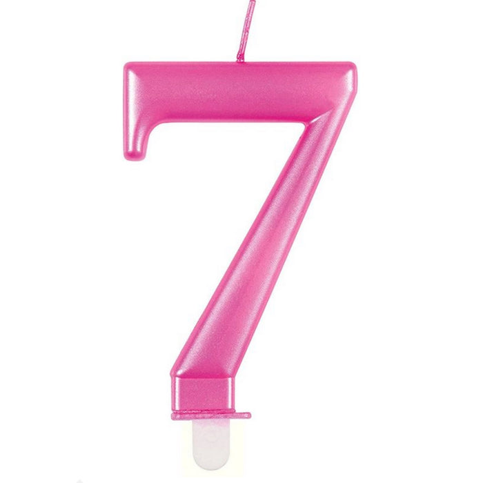 Kerzenzahl Pink #7
