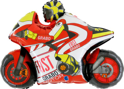 29" Shape Folienballon Lose - Motorrad Rot (Non-Metallic) | HFE