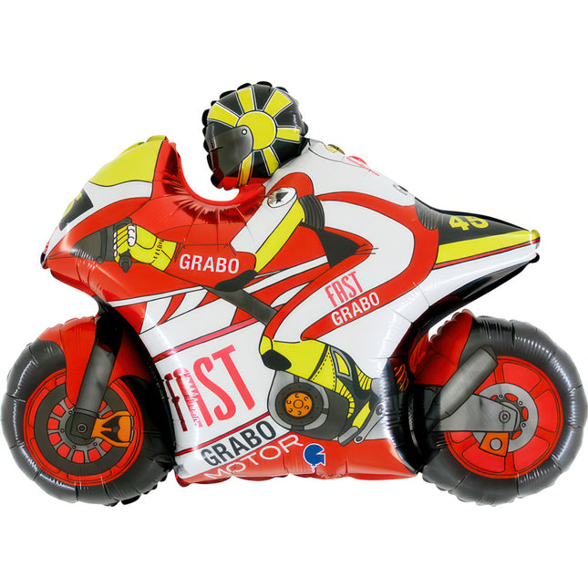 29" Shape Folienballon Lose - Motorrad Rot (Non-Metallic) | HFE