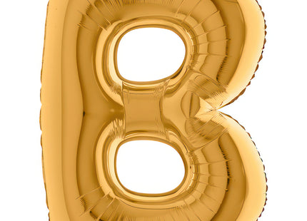 Riesenbuchstabe Folienballon 40"/102cm | Gold #B