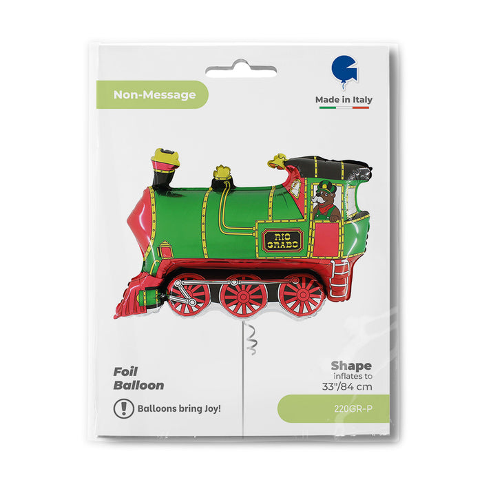 Folienballon Lose - Lokomotive Grün | HFE (N) 33"