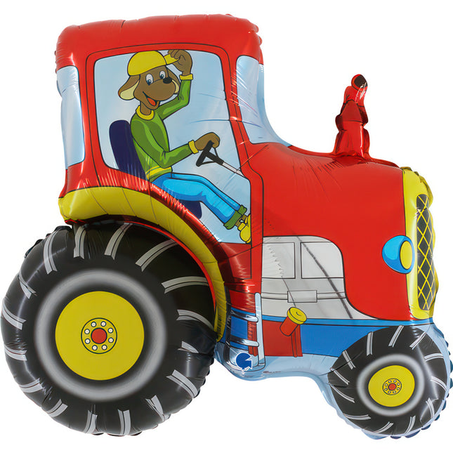 Folienballon Lose - Traktor Rot | HFE Non-Metallic 30"