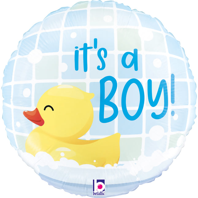 14" Miniloon Ente "It´s a Boy"(unverpackt)