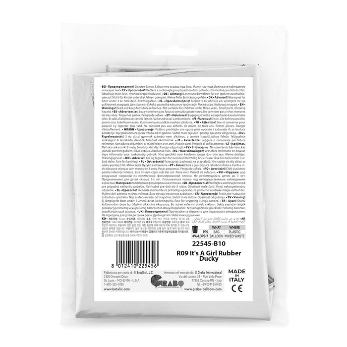 14" Miniloon Ente "It´s a Girl" (unverpackt)