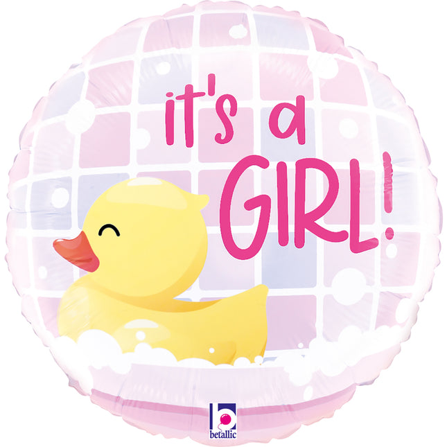 14" Miniloon Ente "It´s a Girl" (unverpackt)