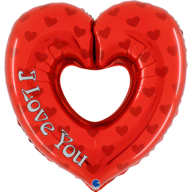 28" Folienballon Lose - Love Herz mit Loch | HFU