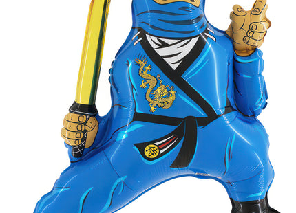 35" Shape Folienballon Lose - Ninja Blau (Non-Metallic) | HFE