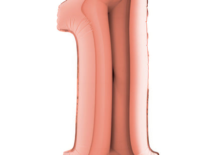 Riesenzahl Folienballon 40"/102cm | Rosegold #1