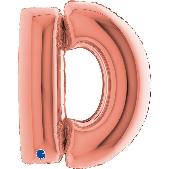 Riesenbuchstabe Folienballon 40"/102cm | Rosegold #D
