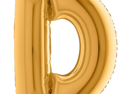 Riesenbuchstabe Folienballon 40"/102cm | Gold #D