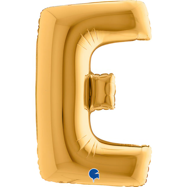 Riesenbuchstabe Folienballon 40"/102cm | Gold #E