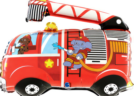Folienballon Lose - Feuerwehrauto mit Elefant | HFE Non-Metallic