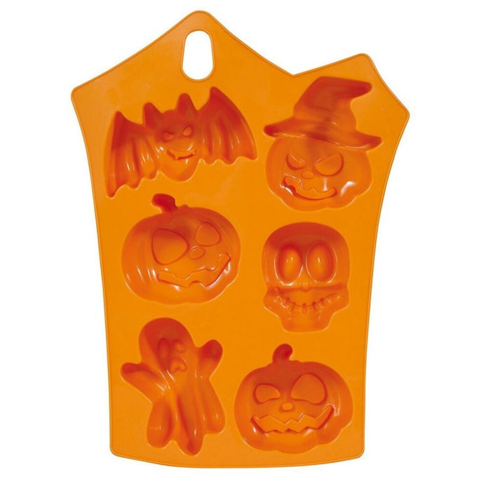 Halloween Silikon Backform Kekse 23x15cm | Orange