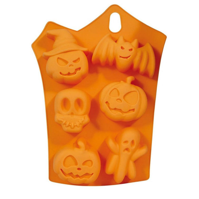 Halloween Silikon Backform Kekse 23x15cm | Orange