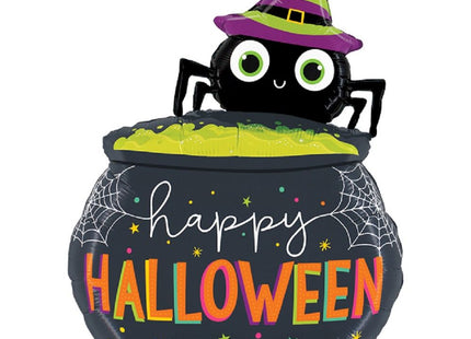 ABC Shape Folienballon | Halloween Spider Cauldron 112cm