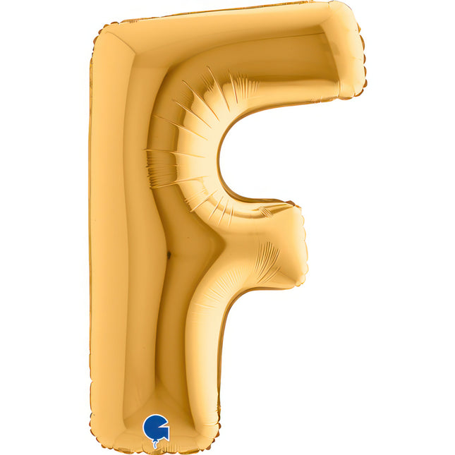 Riesenbuchstabe Folienballon 40"/102cm | Gold #F