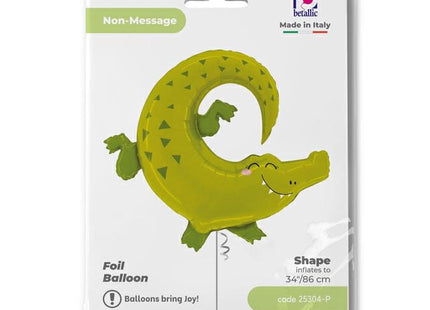 ABC Shape Folienballon Krokodil | 86cm