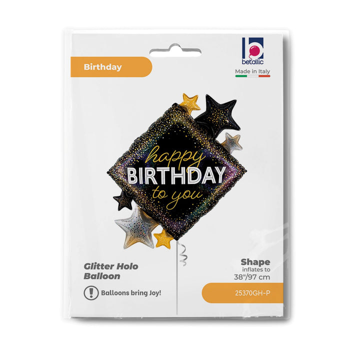 38" Folienballon Shape Diamant Sterne | 97 cm