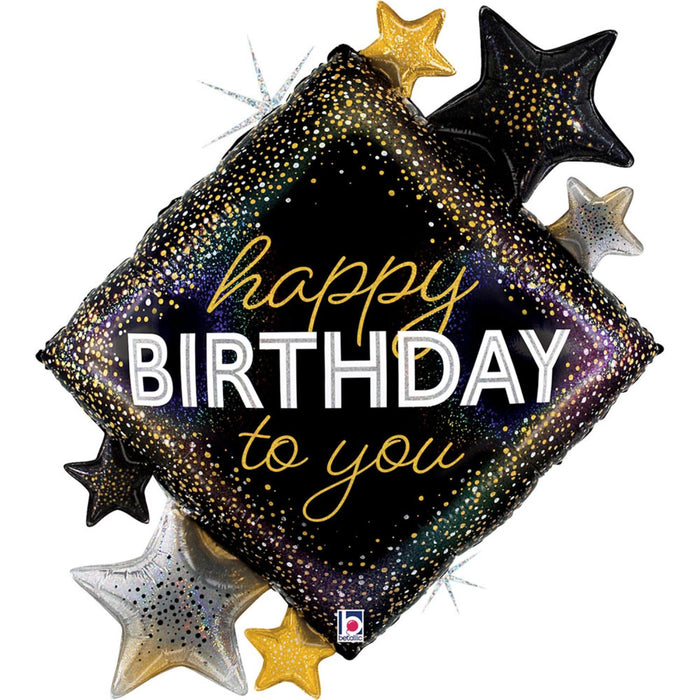 38" Folienballon Shape Diamant Sterne | 97 cm