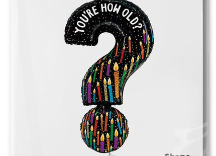 ABC Shape Folienballon | You're How Old Question Mark - 99cm