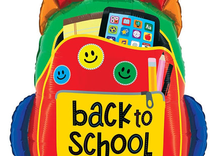 ABC Shape Folienballon Back to School Rucksack | 64cm