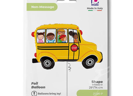ABC Shape Folienballon Schulbus | 74cm