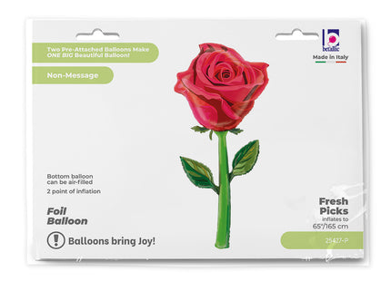 ABC Shape Rose 165 cm | Rot