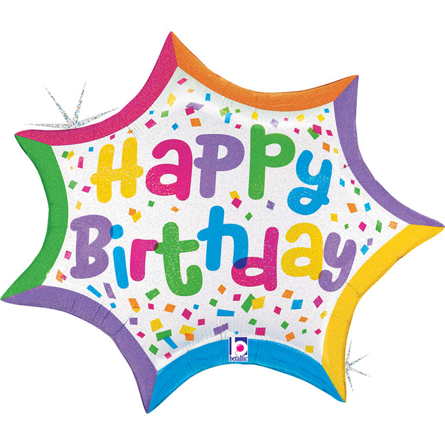 ABC Shape Happy Birthday Confetti 69 cm