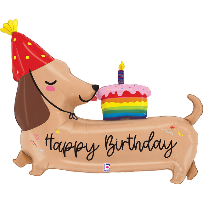 ABC Shape Hund "Happy Birthday" 109 cm