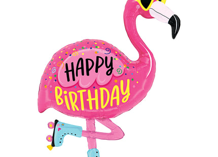 ABC Shape Flamingo "Happy Birthday"  107 cm