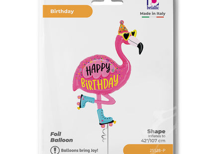 ABC Shape Flamingo "Happy Birthday"  107 cm