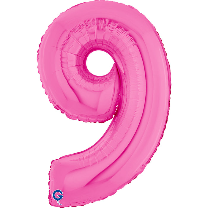 Riesenzahl Folienballon 26"/66cm | Pink #9