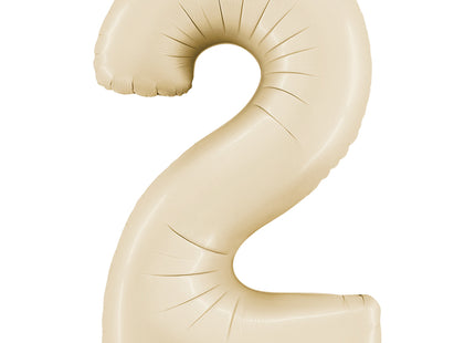 Riesenzahl Folienballon 26"/66cm | Satin Cream #2