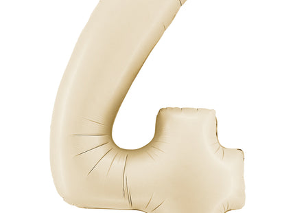 Riesenzahl Folienballon 26"/66cm | Satin Cream #4